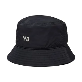 ADIDAS Y-3 3 Stripe Bucket Hat Black