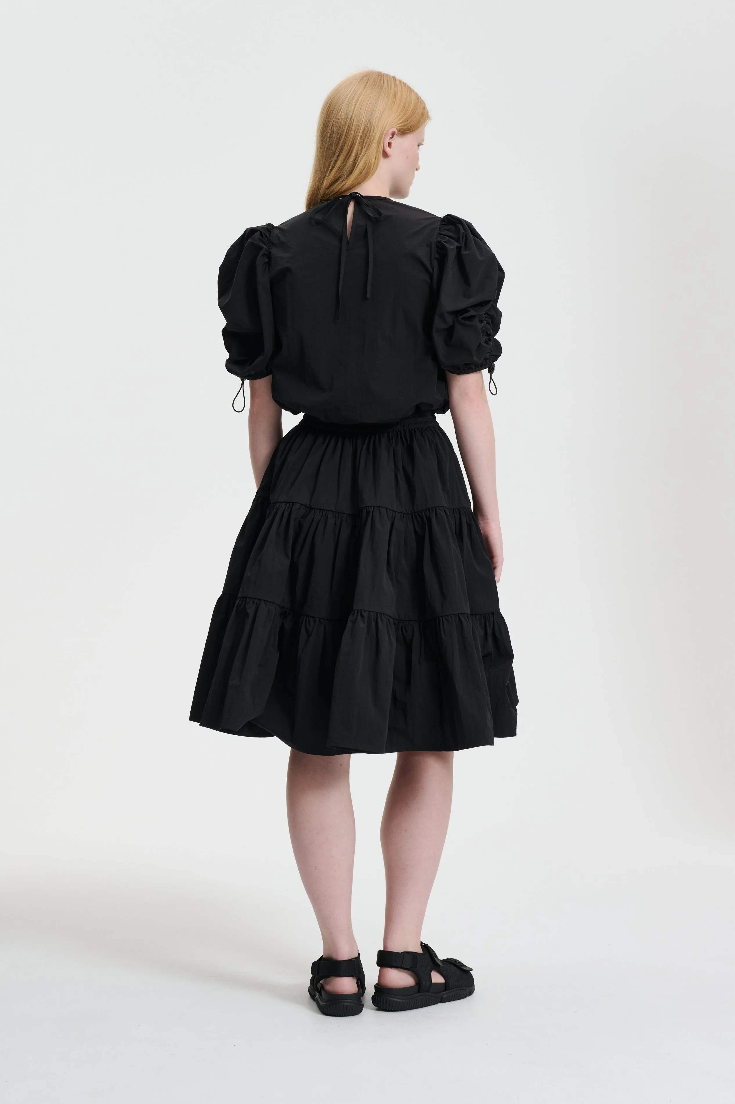 ALEC | SKIRT CRINKLED TAFFETA BLACK