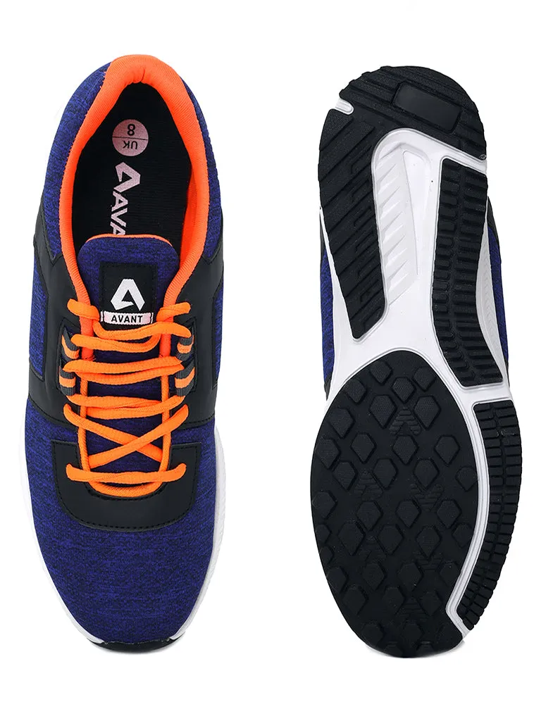 Avant Men's Zod Running and Workout Shoes - Navy/Orange