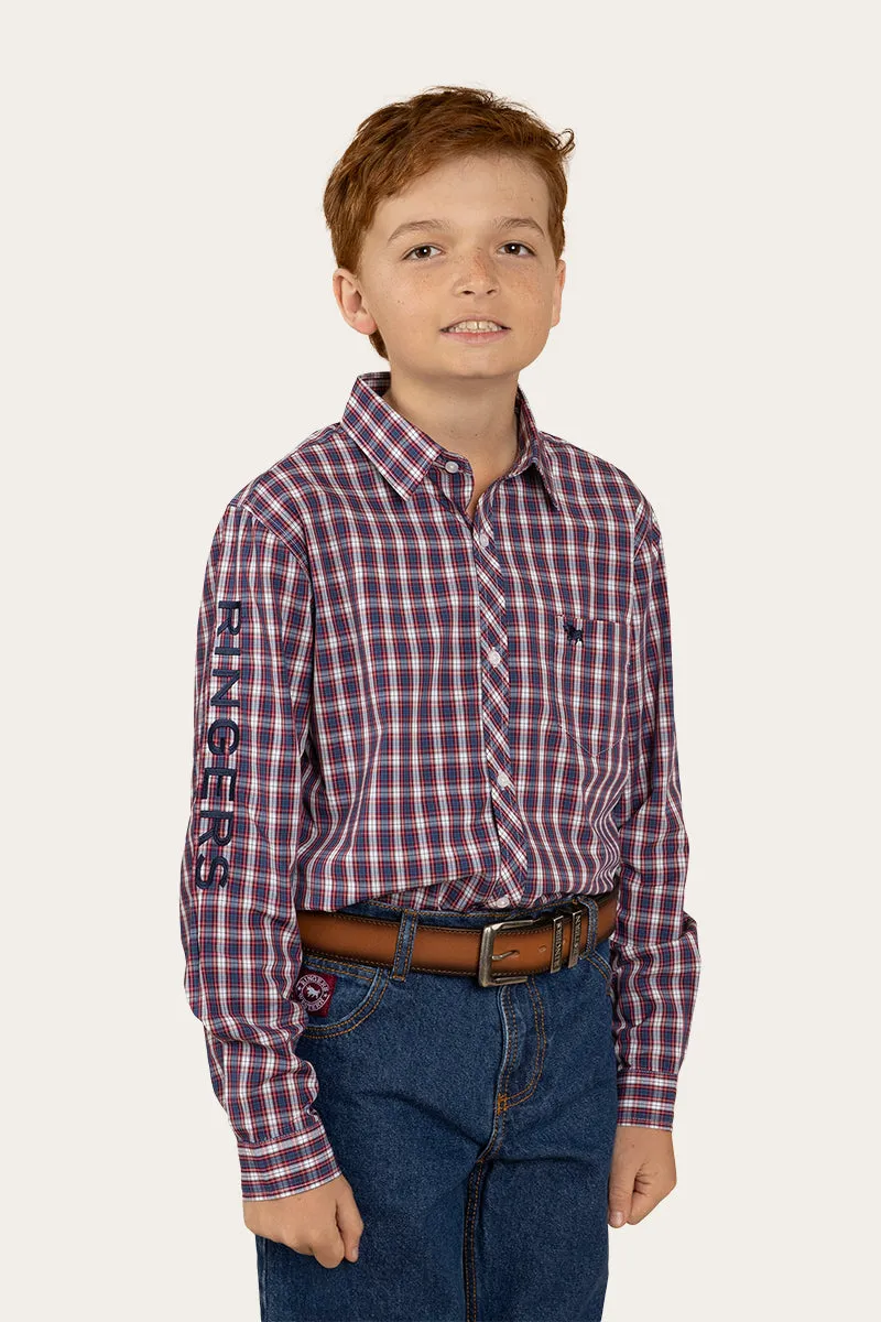 Benson Kids Dress Shirt - Red