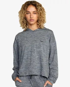 C-Able Cropped Workout Hoodie - Athletic Heather Grey