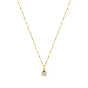 Circle of Life Gold plated sterling silver Necklace