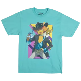 Cowgirl Ed Teal Tee