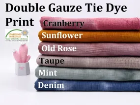 Double Gauze Tie Dye  Fabric