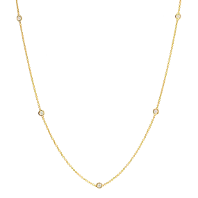 Extra Long Diamond Strand Necklace