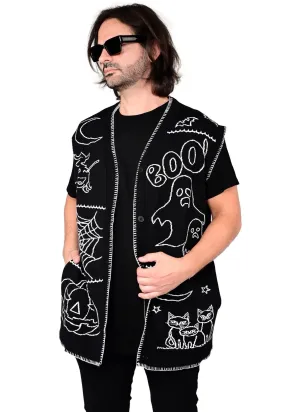 Foxblood - Halloween Night Patchwork Black - Vest