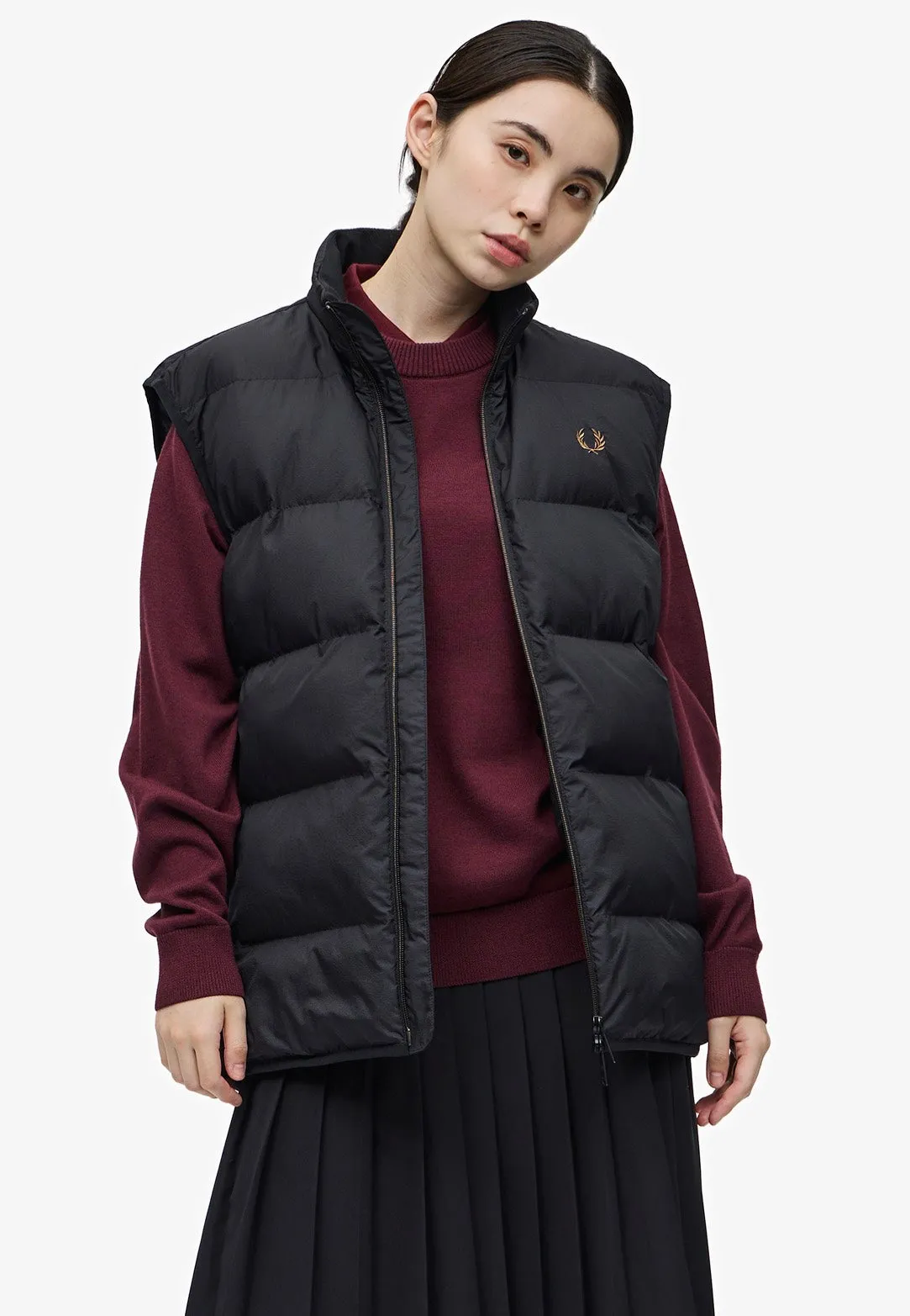 Fred Perry - Insulated Gilet Black - Vest