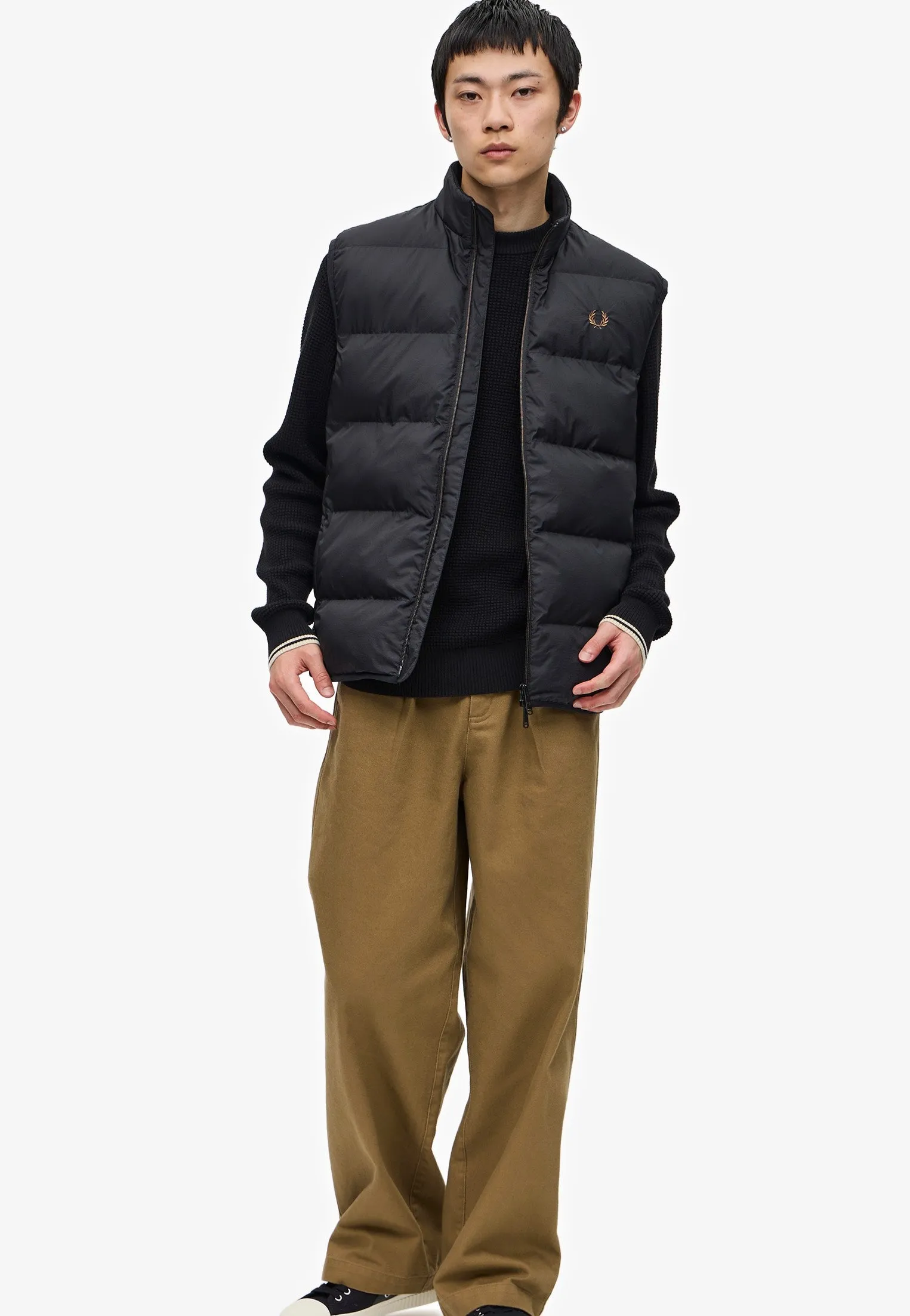 Fred Perry - Insulated Gilet Black - Vest