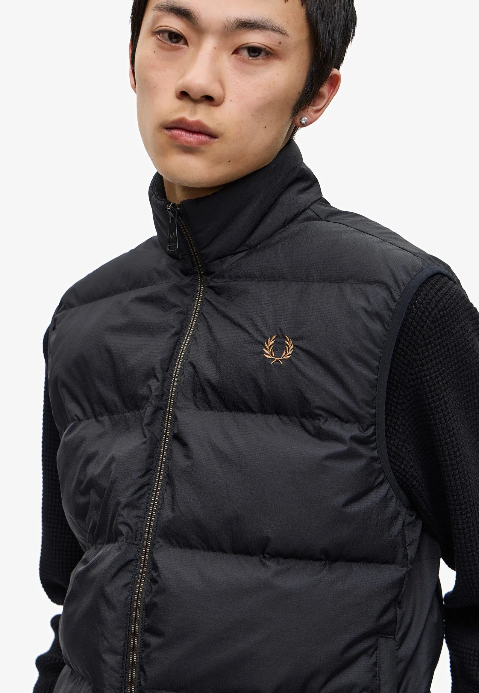 Fred Perry - Insulated Gilet Black - Vest