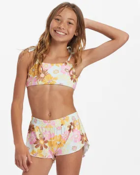 Girls Flower Power Swim Short Boardshorts - Multi