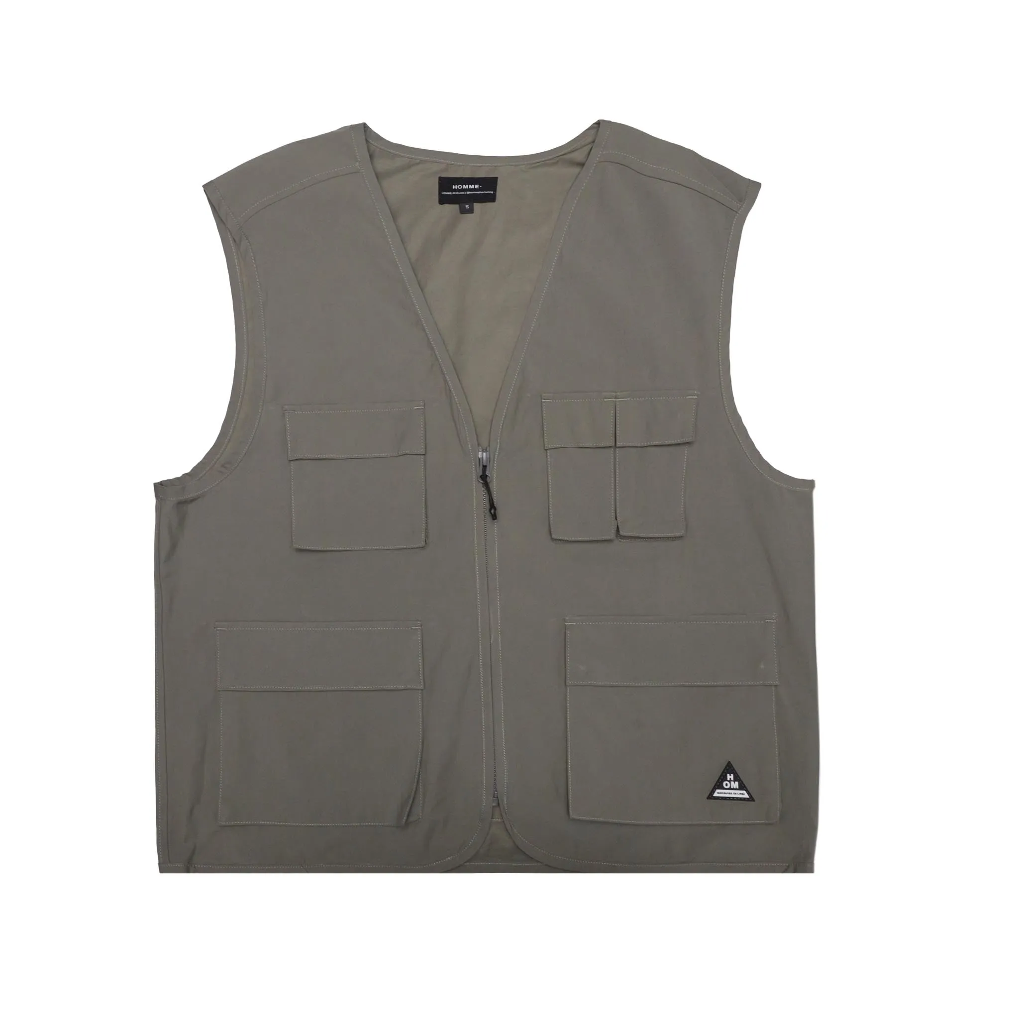 HOMME   Cargo Vest Charcoal