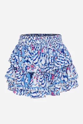 Kids Mini Skirt Ariane - Blue Wings Flower