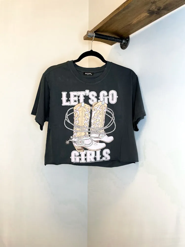 Let's Go Girls Graphic Crop