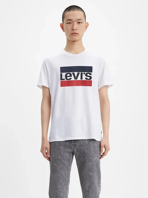 Levi's maglietta manica corta con Stampa avanti 396360000 bianco