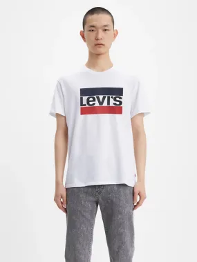 Levi's maglietta manica corta con Stampa avanti 396360000 bianco