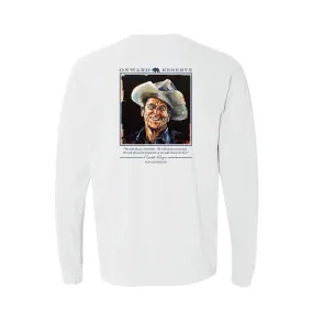 Onward Reserve Long Sleeve Cowboy Reagan Tee - White