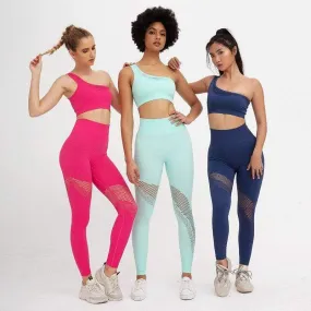 Pluto Mesh Pattern Activewear Set