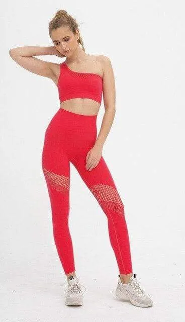 Pluto Mesh Pattern Activewear Set