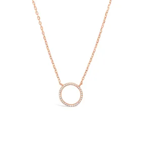 Rose Circle of Life Necklace