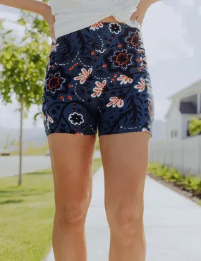 SA Exclusive Twilight Blooms Yoga Shorts