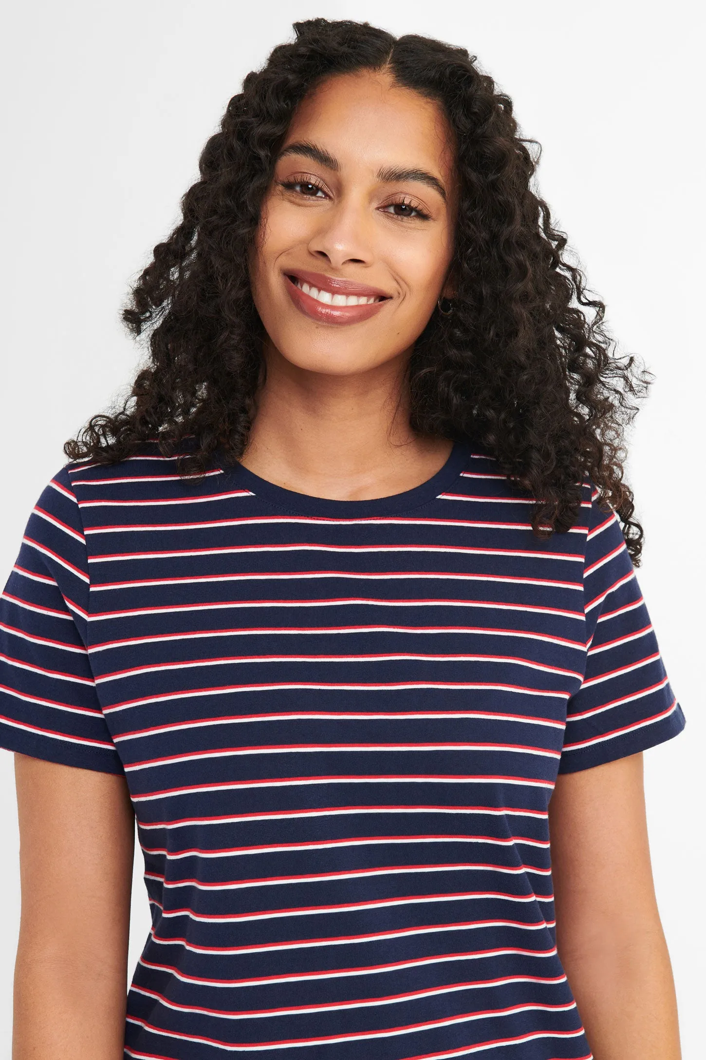 T-shirt rayé en coton - Femme