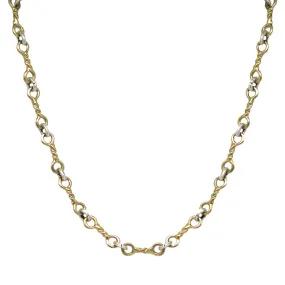 Tat2 Designs Gold Twisted Ring Necklace