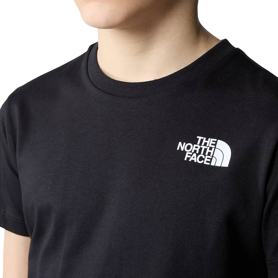 The North Face maglietta manica corta da ragazzo Redbox NF0A87T5JK3 nero