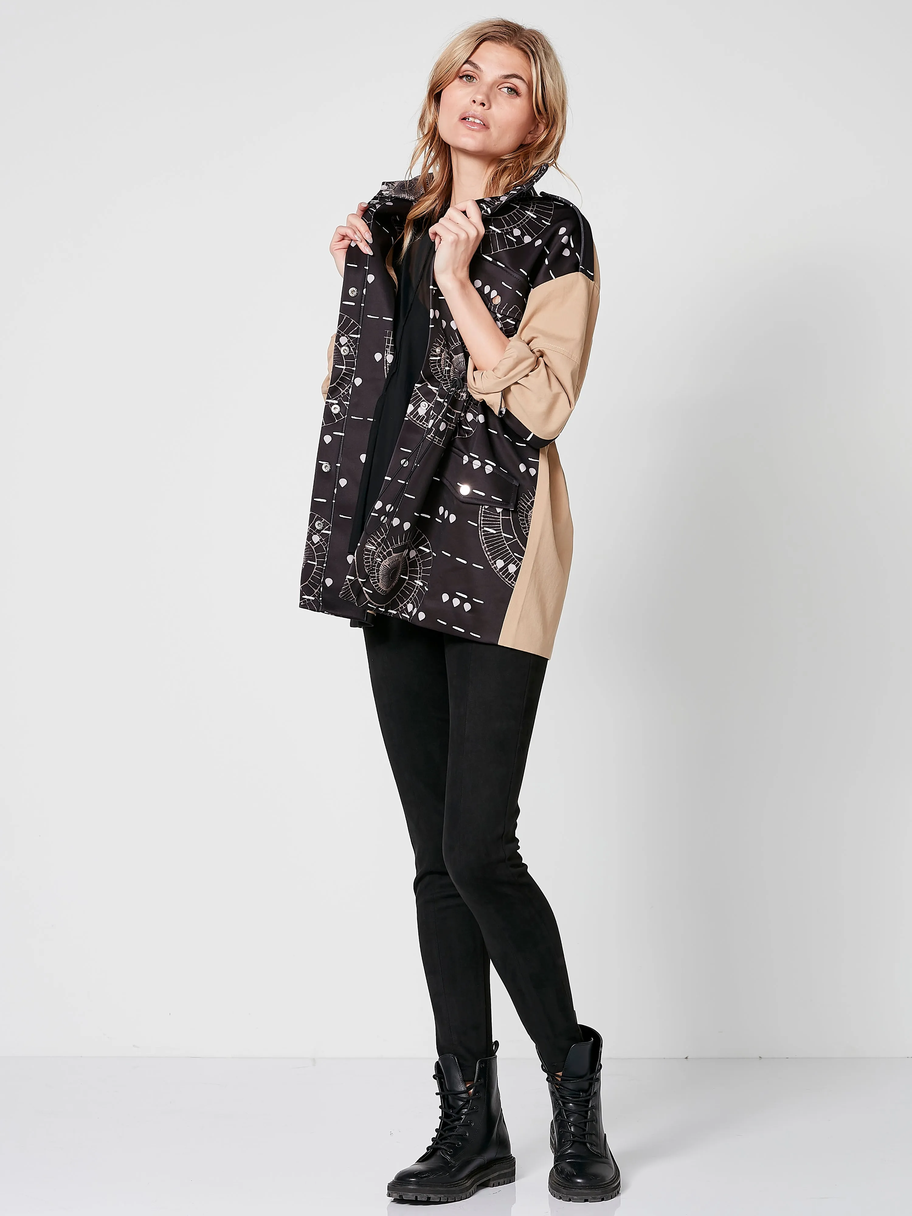 THORA jacket - Black Print