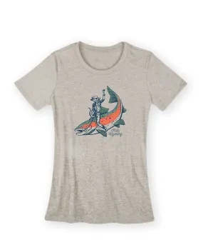 Women's Ride Wyoming Fish Tee