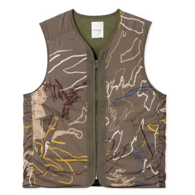 Wood Wood Victor Vest Green